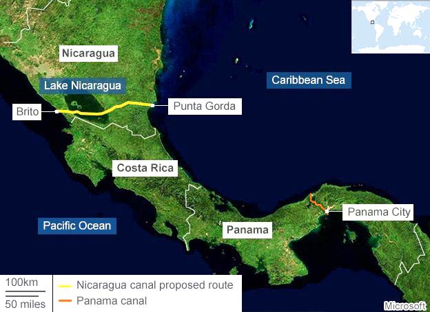 Presentan ruta definitiva del Canal de Nicaragua