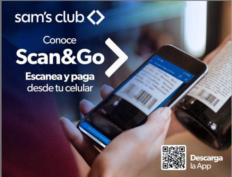 Scan & Go nuevo servicio de Sam's Club en tiendas para comprar y pagar