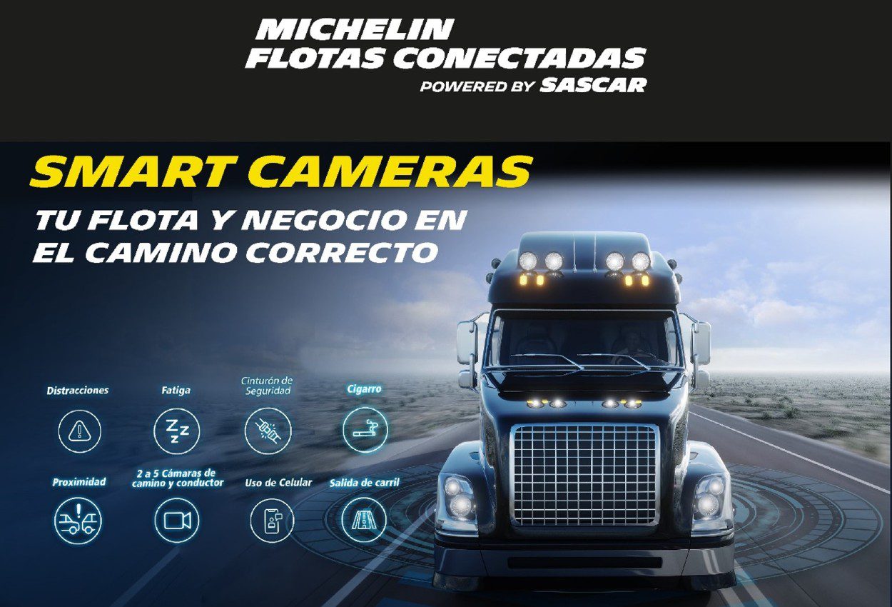 Salva vidas y evita costos y gastos por accidentes con Smart Cameras de Michelin Flotas Conectadas