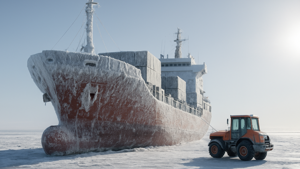 barco-groenlandia-hielo-cadena-suministro