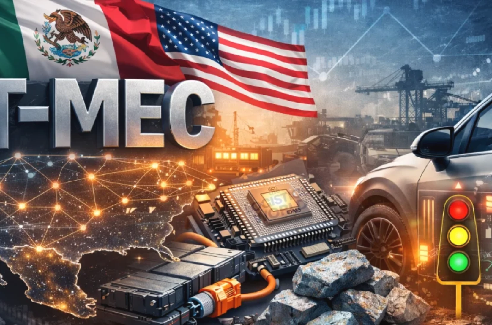 El futuro de las reglas de origen automotrices en la revisión del T-MEC elevan la presión sobre autopartes y proveedores en México