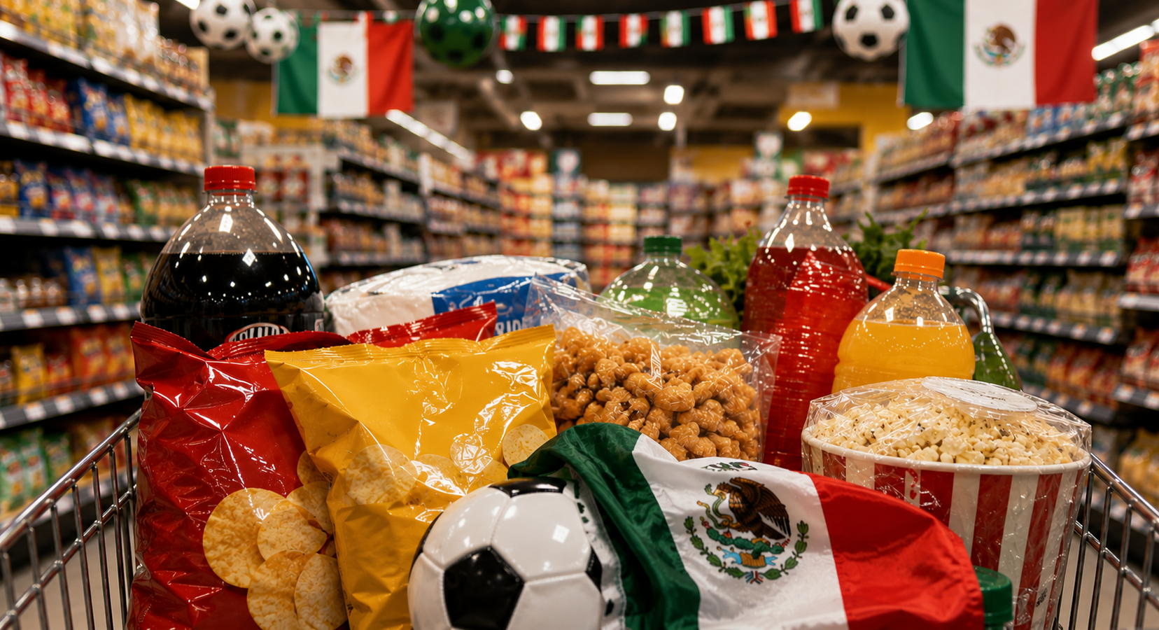 Mundial 2026 consumo en México NielsenIQ retail logística FMCG envases familiares demanda mundialista