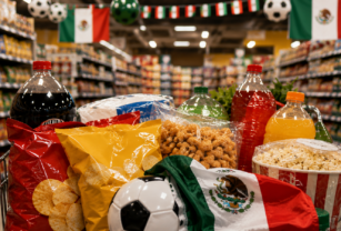 Mundial 2026 consumo en México NielsenIQ retail logística FMCG envases familiares demanda mundialista